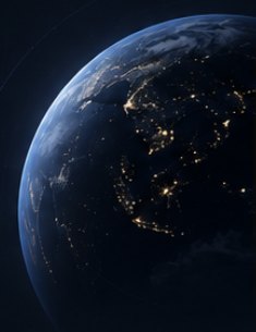 Earth at night